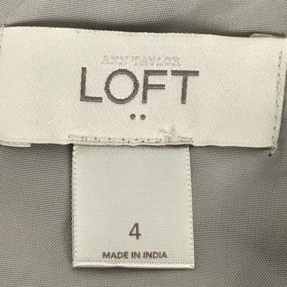 Ann Taylor Loft Eyelet Shift Dress Size 4 Black - Picture 6 of 7